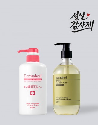 [GIFT] 헤어 컨디셔닝 샴푸 릴렉스 500ml + 펩타이드 시카 바디워시 500ml