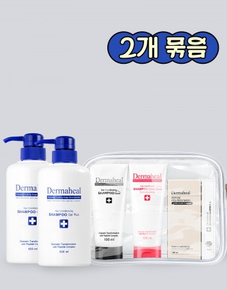 [2개] 헤어 컨디셔닝 샴푸 겔 500ml + 샴푸 기프트